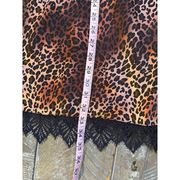 INC Intimates 2 Piece Brown 100% Polyester Animal Print Gown & Robe Size XXL - Picture 8 of 8